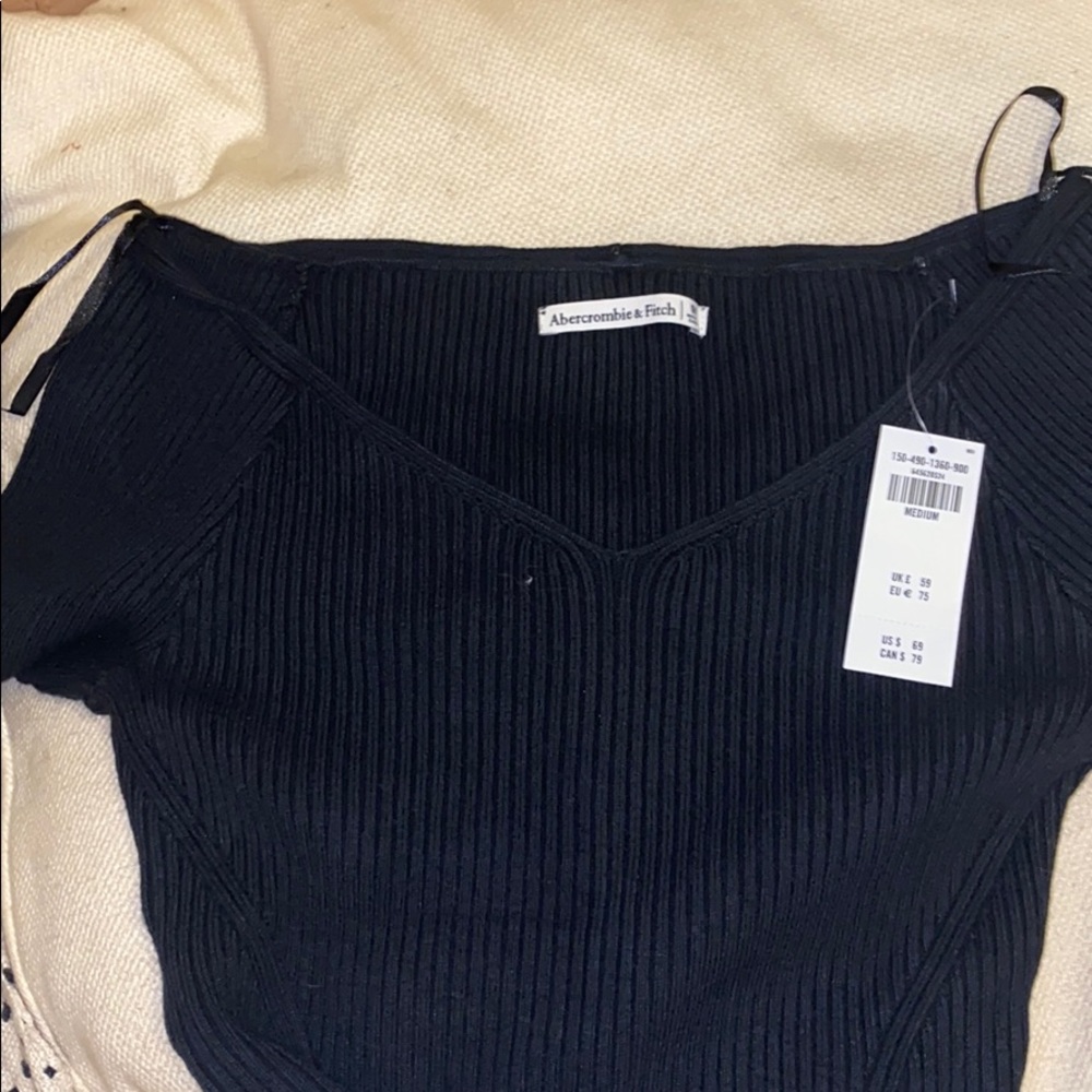 A&F off the shoulder knit sweater bodysuit - Picture 4 of 5